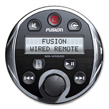 FUSION MS-WR600 - Waterproof Marine Wired Remote Control with screen