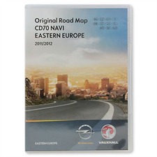 NAVTEQ / OPEL  T1000-17987 - Eastern Europe - Navigation EHU CD70 (2 CD) 2011/2012