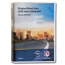 NAVTEQ / OPEL  T1000-19560 - Germany - Navigation EHU CD70 (2 CD) 2012/2013 for OPEL