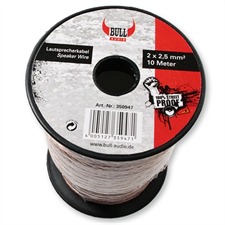 AIV Bull Audio - 350947 - Loudspeaker cable Mini-coil (10m / transparent / copper / 2x2,5 qmm)