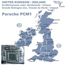 Navteq VEREINIGTE KÖNIGREICH / IRLAND + MRE – PORSCHE PCM1 2008/2009