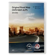 NAVTEQ / OPEL  T1000-17980 - Alpen - Navigation EHU CD70 (2 CD) 2011/2012