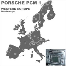 Navteq Europa - Porsche PCM1 Navigation (16 Bit) (9 CD) 2010/2011