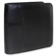  Kunstleder-CD/DVD-Schutztasche (15,5cm x 16,2cm x 4,5cm / 28 CD/DVDs/ schwarz)
