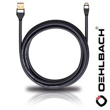 Oehlbach 60076 - i-Connect UM-B/U - Mobiles USB-Kabel, 1 x USB Micro-B auf 1 x USB-A  ( 1 Stück / 1,0m / schwarz )