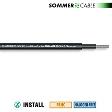 Sommer Cable 770-0401 - SC-TEMPOFLEX SOLAR TS04 - Photovoltaik-Modulverbindungskabel (1 m / 1x4 qmm / 5,7 mm / schwarz)