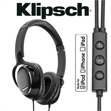 Klipsch IMAGE ONE - D1K37020 - Bügelkopfhörer für iPod / iPhone / iPad (3,5 mm Klinkenstecker / schwarz)