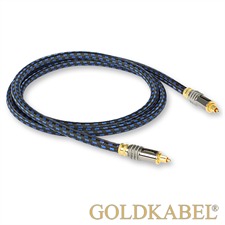 Goldkabel 71269 - Highline Opto 0150 - Optisches Digitalkabel 1 x Toslink auf 1 x Toslink (1 Stück / 1,5 m / schwarz/blau)