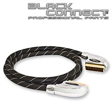 Goldkabel 820939 - Scart Limited Edition - 1 x Scart auf 1 x Scart (1 Stück / 1,5 m / schwarz/silber)