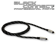 Goldkabel 3446 - Opto 0100 - Optisches Digitalkabel 1 x Toslink auf 1 x Toslink (1 Stück / 1,0 m / schwarz/silber)