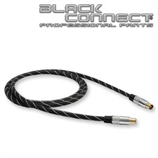 Goldkabel 63529 - Antenne 0500 - Antennenkabel 1 x Antennenstecker auf 1 x Antennenbuchse (1 Stück / 5,0 m / schwarz/silber)