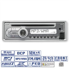 CLARION M109 - Marine CD-/AUX-/MP3-/WMA-RADIO RECEIVER (1 DIN / silber)