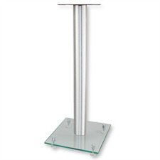 SONOROUS SP 100-C-SLV Lautsprecherständer (Silber gebürstetes Aluminium / transparentes Glas / 1 Paar / Vorführmodell)
