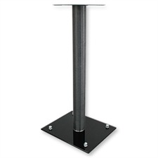 SONOROUS SP 100-B-SMK Lautsprecherständer (Anthrazit gebürstetes Aluminium / schwarzes Glas / 1 Paar / Vorführmodell)