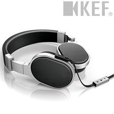 KEF M500 - HighEnd OnEar Kopfhörer für iPhone / iPod / iPad / Android Smartphones / PC (2,5mm/3,5mm Klinke / schwarz/silber)