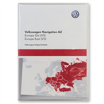 NAVTEQ Osteuropa - 3AA 051 866 N - original Volkswagen für RNS315 / RNS Amundsen+ / Seat media System (SD / V5 / 2014)