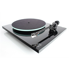 Rega Planar 2 - Plattenspieler mit Rega RB220 Tonarm und Rega CARBON MM-Tonabnehmer (Hochglanz schwarz / 2016er Version)