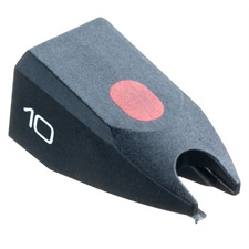 Ortofon Stylus Typ 10 - original Ersatznadel für Plattenspieler (schwarz / für verschiedene MM-Tonabnehmersysteme / für leichte und mittelschwere Tonarm-Typen)