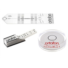 Ortofon Plattenspieler Justier- bzw. Einstellungsset (inkl. Ortofon Tonarmwaage / Ortofon Libelle / Ortofon SME-Schablone)