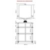 Atacama Eris2 Eco 5.0 - hi-fi rack - 4 levels (total of 4 shelves made from light bamboo solid wood = natural bamboo / incl. silver spikes)