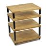 Atacama APOLLO - STORM 6 - high-quality hi-fi rack - 4 levels (total of 4 shelves made from light solid oak / silk black modules / completely decoupled / incl. spikes)