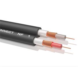 Oehlbach 1046 - NF-1 - LF audio cable (1m / black / copper / halogen-free)
