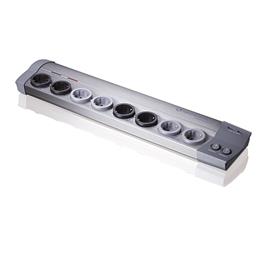 Oehlbach 17030 - Powersocket 907 - hochwertige Mehrfach-Steckdosenleiste  (1 Stk / 1,5 m / aluminium/anthrazit/gold)