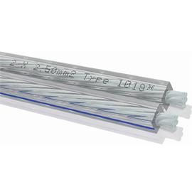 Oehlbach 1019 - Silverline 25 - Loudspeaker cable flexible (1m / transparent / silver plated / 2x2,5 qmm)