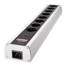 Supra Cables 3024000089 - SUPRA LoRad MD08-16-EU/MSP - Mehrfach-Steckdosenleiste (schwarz/silber / 1 Stück)