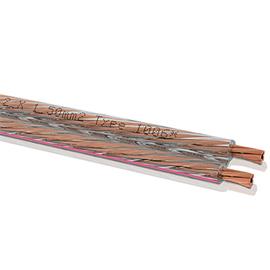 Oehlbach 1006 - Speaker Wire 15 - Loudspeaker cable flexible  (1m / clear / copper / 2x1,5 mm²)