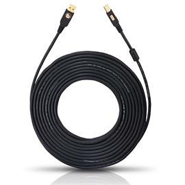 Oehlbach 9131 - USB A/B - USB-2.0-Kabel A auf B (1 Stück / 1,5 m / schwarz)