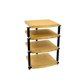 Atacama ERIS ECO 5.0 - HiFi-Rack - 3 Ebenen (insgesamt 3 Regalböden aus hellem Bambus Vollholz = natural bamboo / inkl. Spikes)