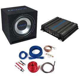 CRUNCH CBP500 - 500 Watt Basspack - Auto Hifi Bass Anlage Komplett Set (Paket bestehend aus 1 x Verstärker Crunch GPX500.2, 1 x Subwoofer Crunch GPX350, 1 x Kabel-Set Crunch GPX10WK)
