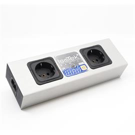 IsoTek EVO3 Gemini - Zweifach-Steckdosenleiste (zur perfekten Ergänzung für jedes Hi-Fi- oder AV-System / inkl. Delta-Filter-Anordnung)