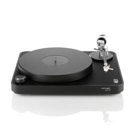 Clearaudio Concept Active - Plattenspieler-Set mit Phonovorstufe und Concept MM-Tonabnehmersystem (inkl. Tonarm / schwarz mit schwarzem Chassi / TT058)