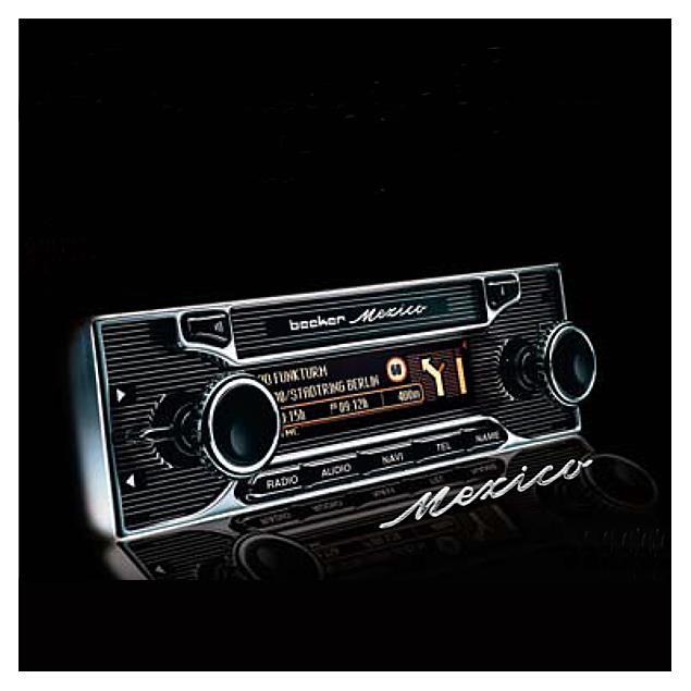 Becker 7942 - Mexico Retro - LIMITED new edition 2014-2015 1 DIN navigation system (TMC / MP3 / Bluetooth / Map V 6.0/2014)
