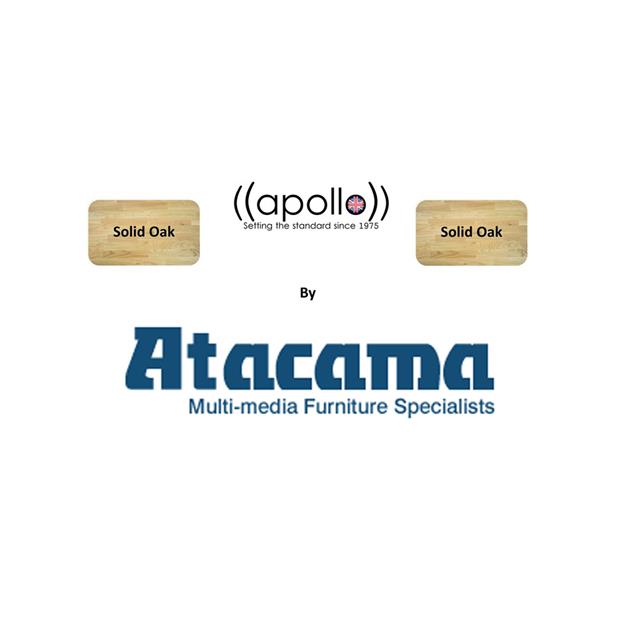 Atacama APOLLO - STORM 6 - high-quality hi-fi rack - 4 levels (total of 4 shelves made from light solid oak / silk black modules / completely decoupled / incl. spikes)