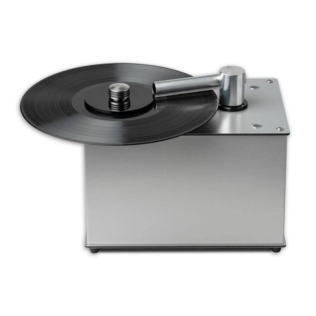Pro-Ject Vinyl Cleaner VC-E - compact record cleaning machine for fast vinyl cleaning (800 W / 0.5 l tank / 6.5 kg / aluminum surface)