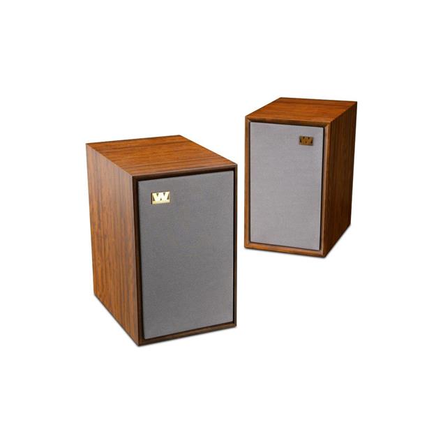 Wharfedale DENTON 80th Anniversary - 2-way bass reflex bookshelf loudspeakers (20-100 Watts recommended amplifier power / mahogany red veneer / 1 pair)