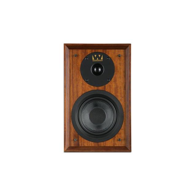 Wharfedale DENTON 80th Anniversary - 2-way bass reflex bookshelf loudspeakers (20-100 Watts recommended amplifier power / mahogany red veneer / 1 pair)