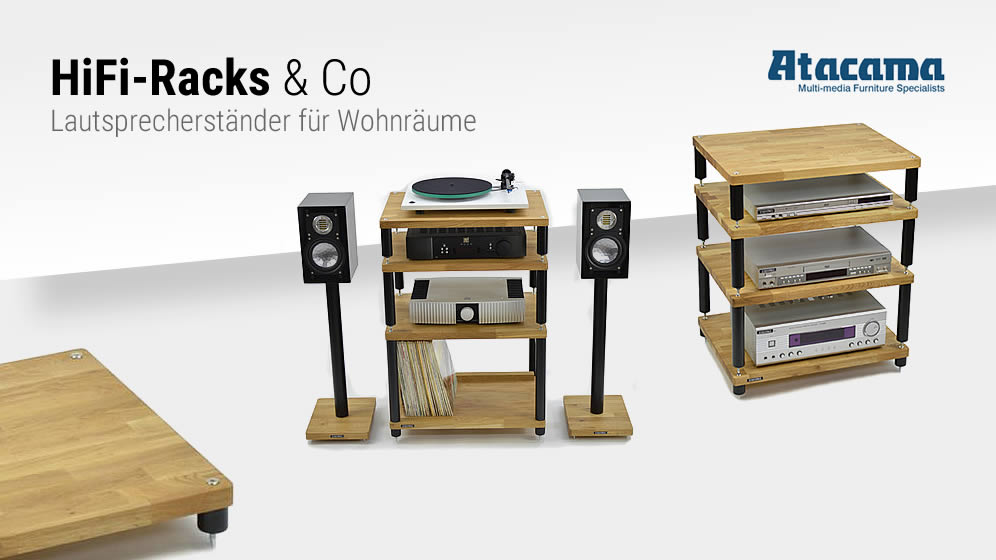 HiFi-Racks & Co - Lautsprecherständer für Wohnräume
